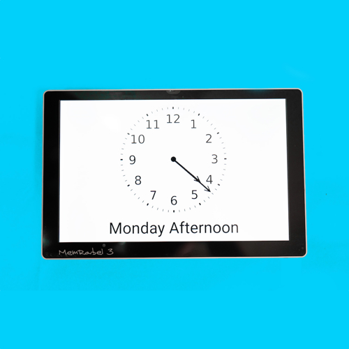 The Memrabel Touch Screen Memory Prompting Alarm Calendar Clock.