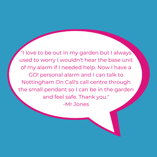 A testimonial Speech bubble
