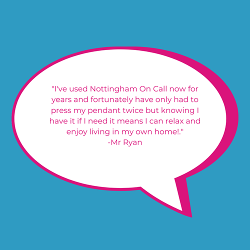 A testimonial Speech bubble