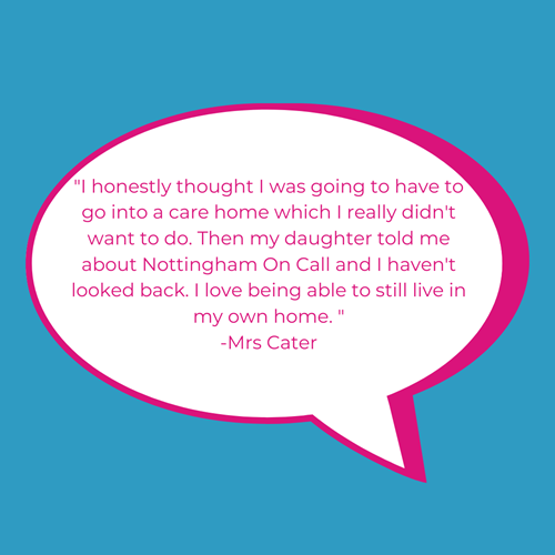 A testimonial Speech bubble